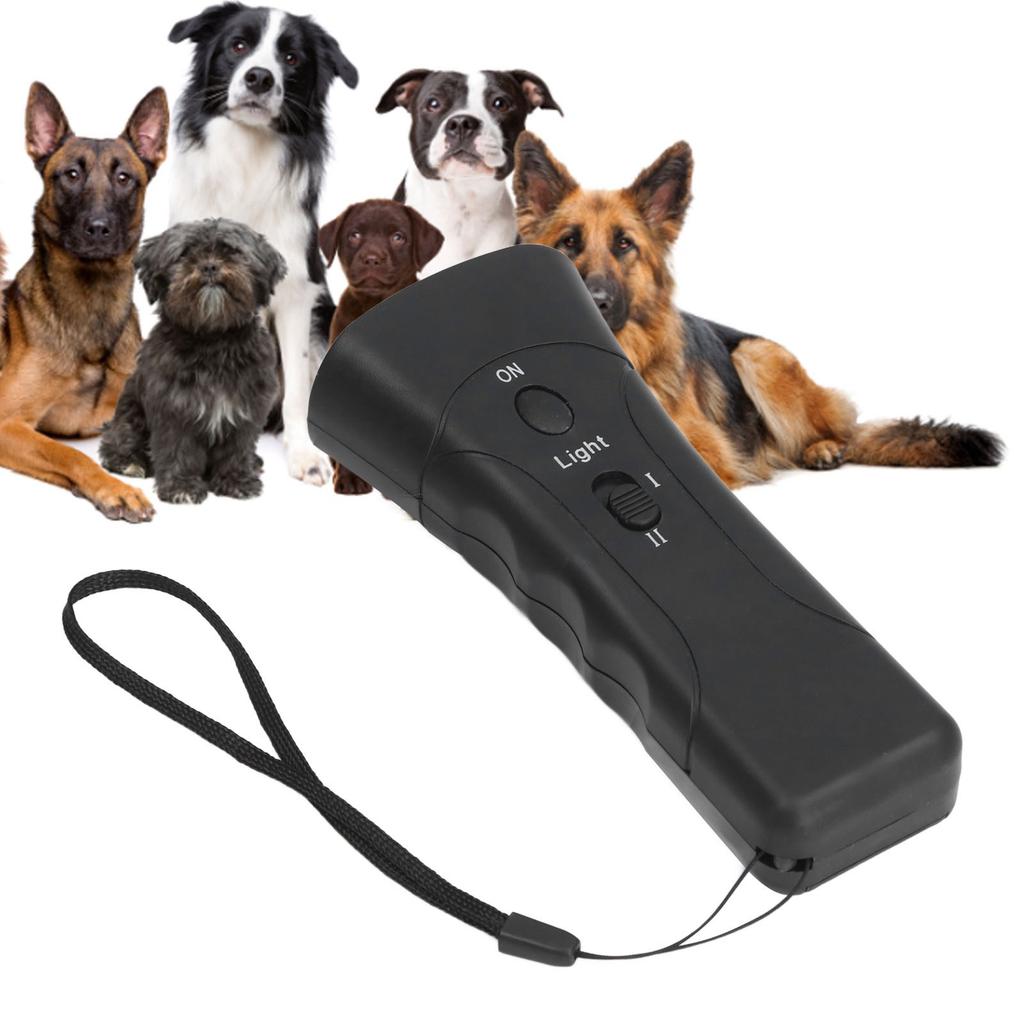 Handheld Ultrasonic Dog Repellent LED Ultrasonic Trainer Ergonomically Designed Handle For A Comfortable Grip