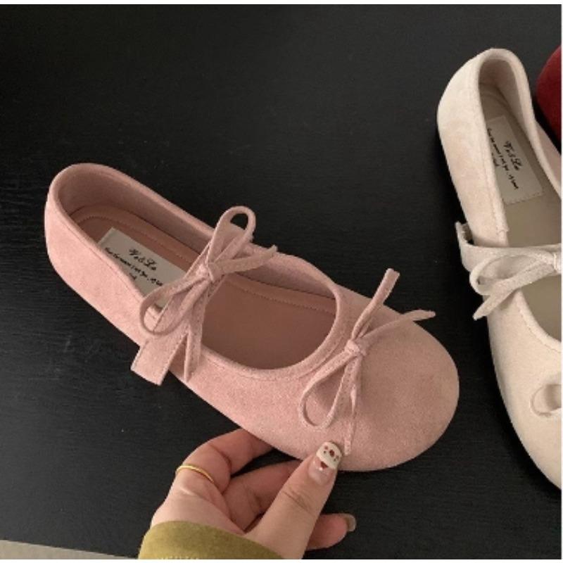 

Мода Новая Женская Мода Осень Туфли Мэри Джейн с бантом-бабочкой Комфорт Мягкая Подошва Балетки Женские Повседневные Платье Балетки 35