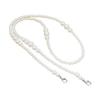 Purse Chain Strap Faux Pearl Bag Chain Strap Replacement with Metal Buckles Shoulder Cross Body Bag Chain for Ladies Tote Handbag