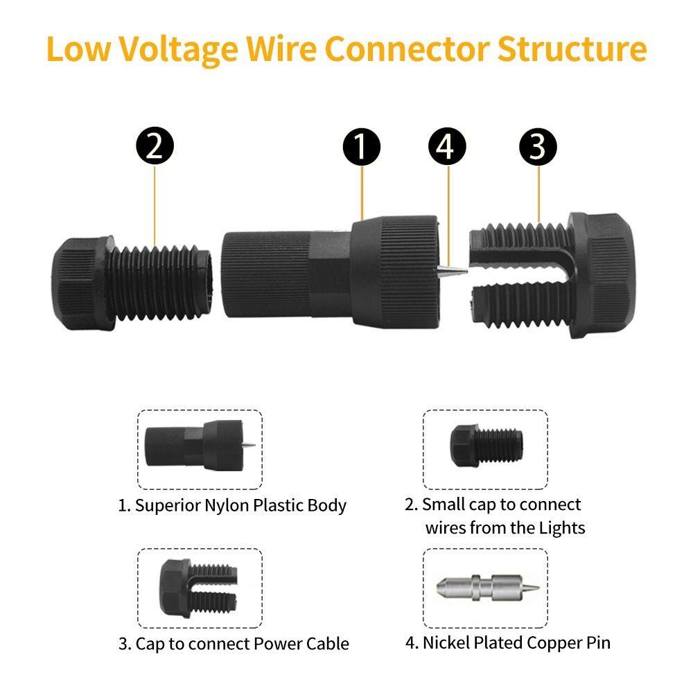 With Piercing Type Fastlock Piercing Connector Waterproof Crimp Wiring Terminal  Landscape Lights
