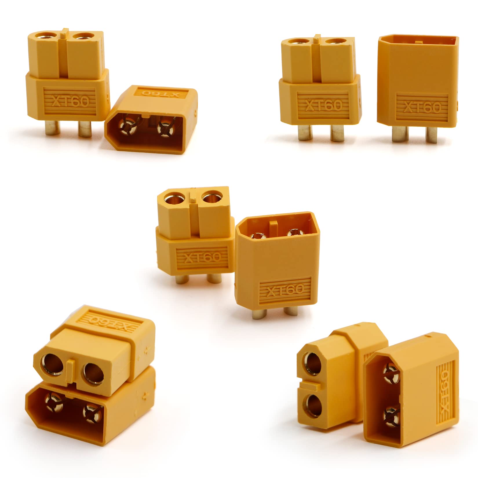 

Xt60 Connectors 5/10 Pairs Xt60 Plug Suitable for Remote Control Lithium Polymer Battery Power Plugs Xt60 Male Female Connectors