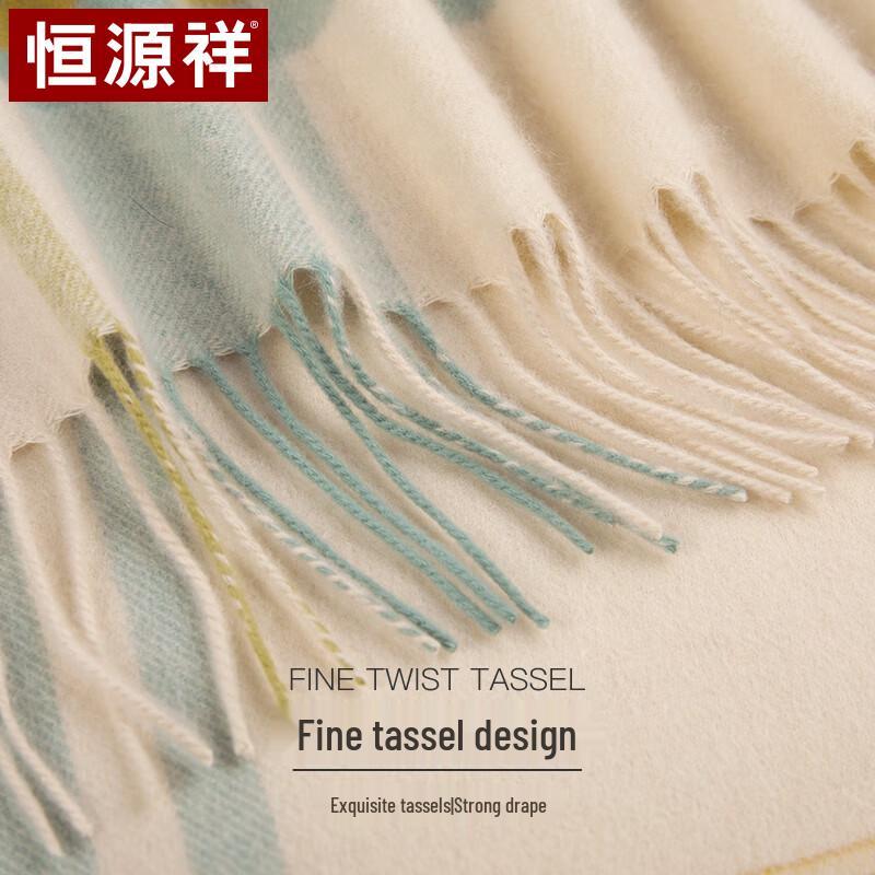 Hengyuanxiang 100% Cashmere Scarf for Women