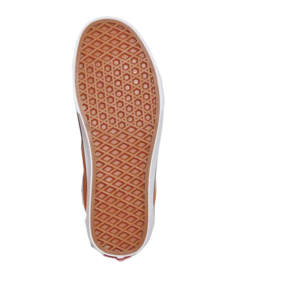 Vans Old Skool Leder Bequem Mode Lässig Vielseitig Niedrige Schnürschuhe Unisex Sneaker Orange VN000D6W52K1