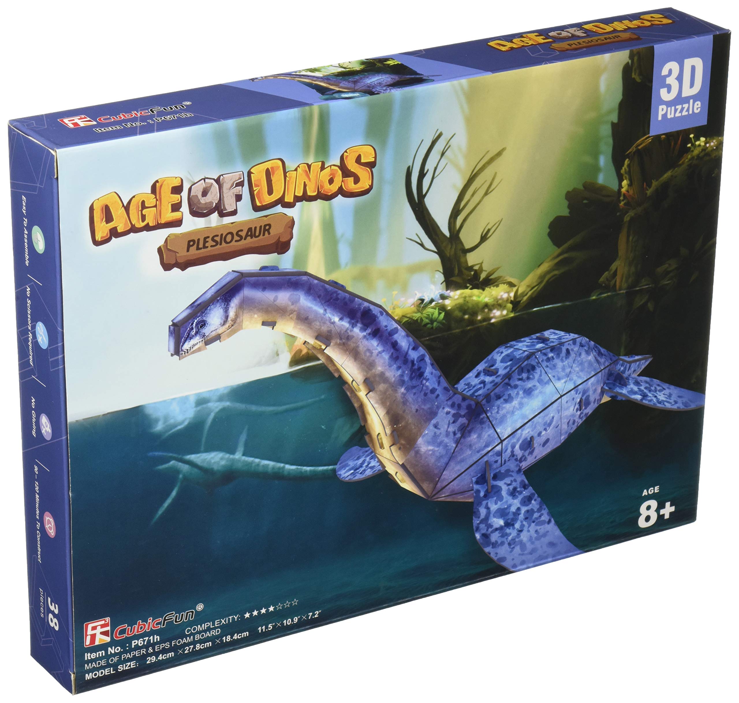 

Коллекция Heart Art 3D Puzzle 38 деталей Плезиозавр P671h