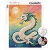DIY Pearl Art Dragon Painting Kit 5D Crystal Rhinestone Embroidery for Bedroom Living Room Wall Decoration Handmade Craft
