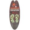 Summer Beach Ocean Theme Leisure Decoration Surfboard Wooden Sign Bar Home Wall Retro Ornament Decor Wood Board