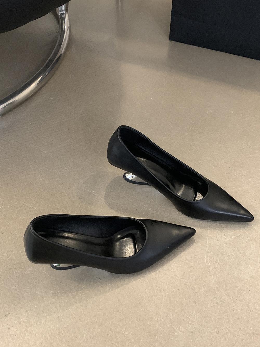 

мода Модные женские туфли-лодочки с острым носком, неглубокие, без застежек, офисные туфли на танкетке, высокие каблуки, черные, коричневые, бежевые, вечерние, сексуальные туфли-лодочки, размер 39 5.5 чёрный