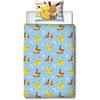 Parure de lit réversible - POKEMON - Pikachu et Evoli - Microfibre - 1 housse de couette 140 x 200 cm + 1 taie 63 x 63 cm