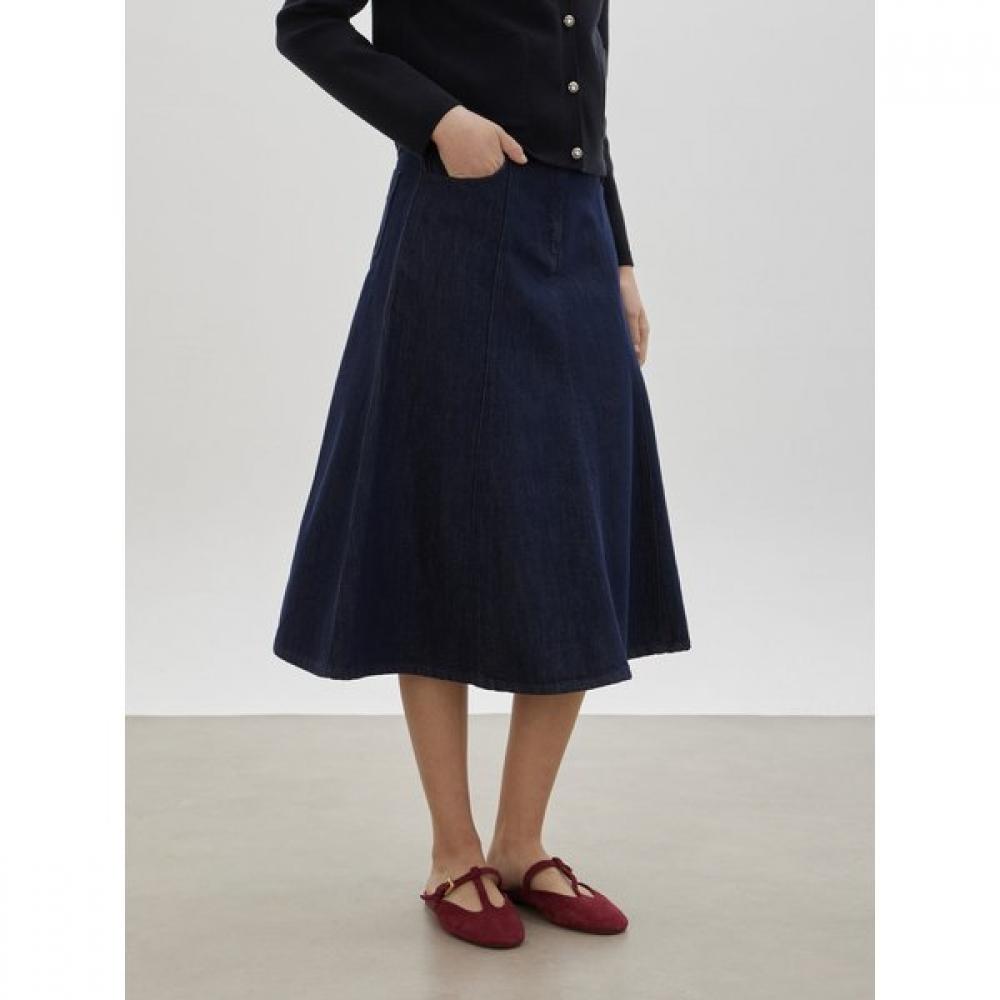 Cc Collect FlAred A Line Denim Skirt C261psd401