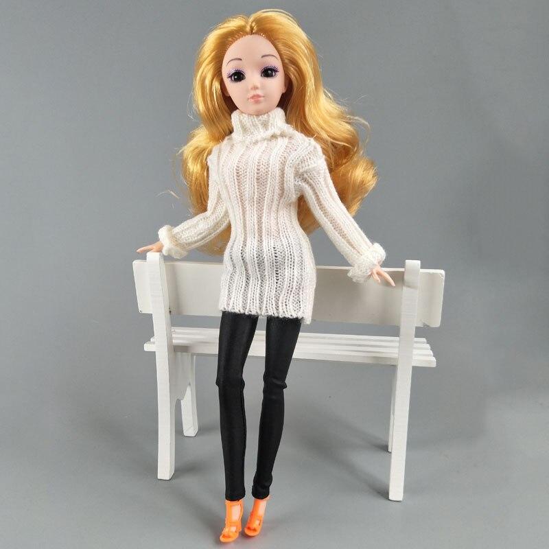 Knitted Woven Outfits Handmade Tops Clothes Sweater For Barbie Doll For 1:6 BJD Doll Gifts Kids Toy Dolls Accessories