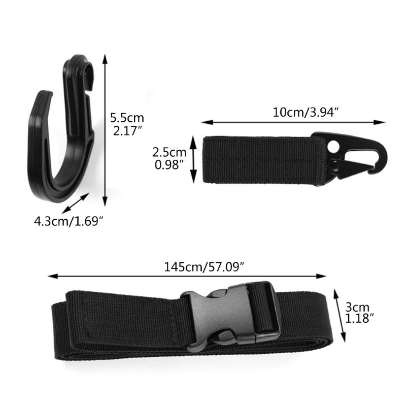 Treestand Strap Gear Hangers, Multiple Hook Accessory Holder Hunting Gears Tree Hangers for Hunting Equipment on Tree