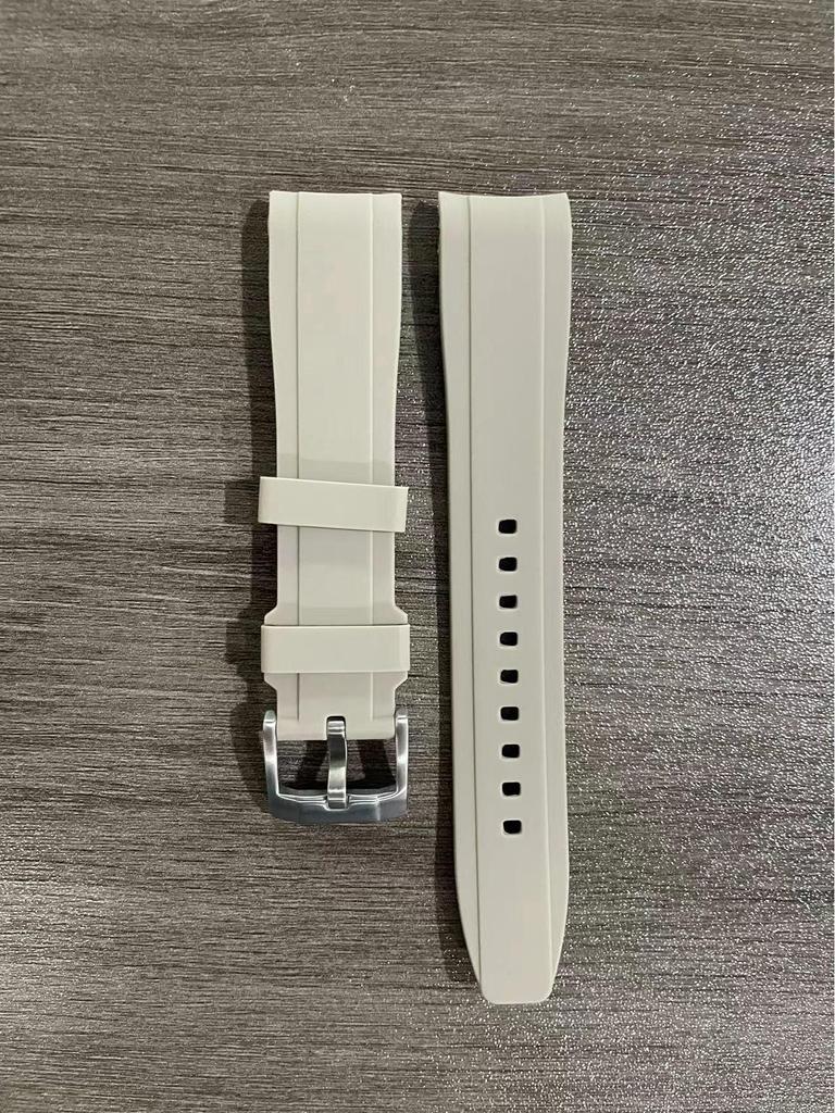 Curved Silicone Strap for Omega X Swatch Moonwatch, 20/22mm