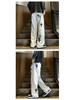 2023 American High-Street Unisex Casual Straight-Leg White Jeans