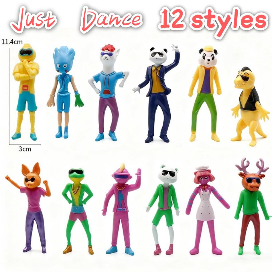 

12 шт. Just Dance Аниме Игра Периферийные Фигурки Игрушка статуэтка Экшн-фигурка Косплей Забавная модель Настольные K-pop Фигурки украшение подарок Random 1pcs
