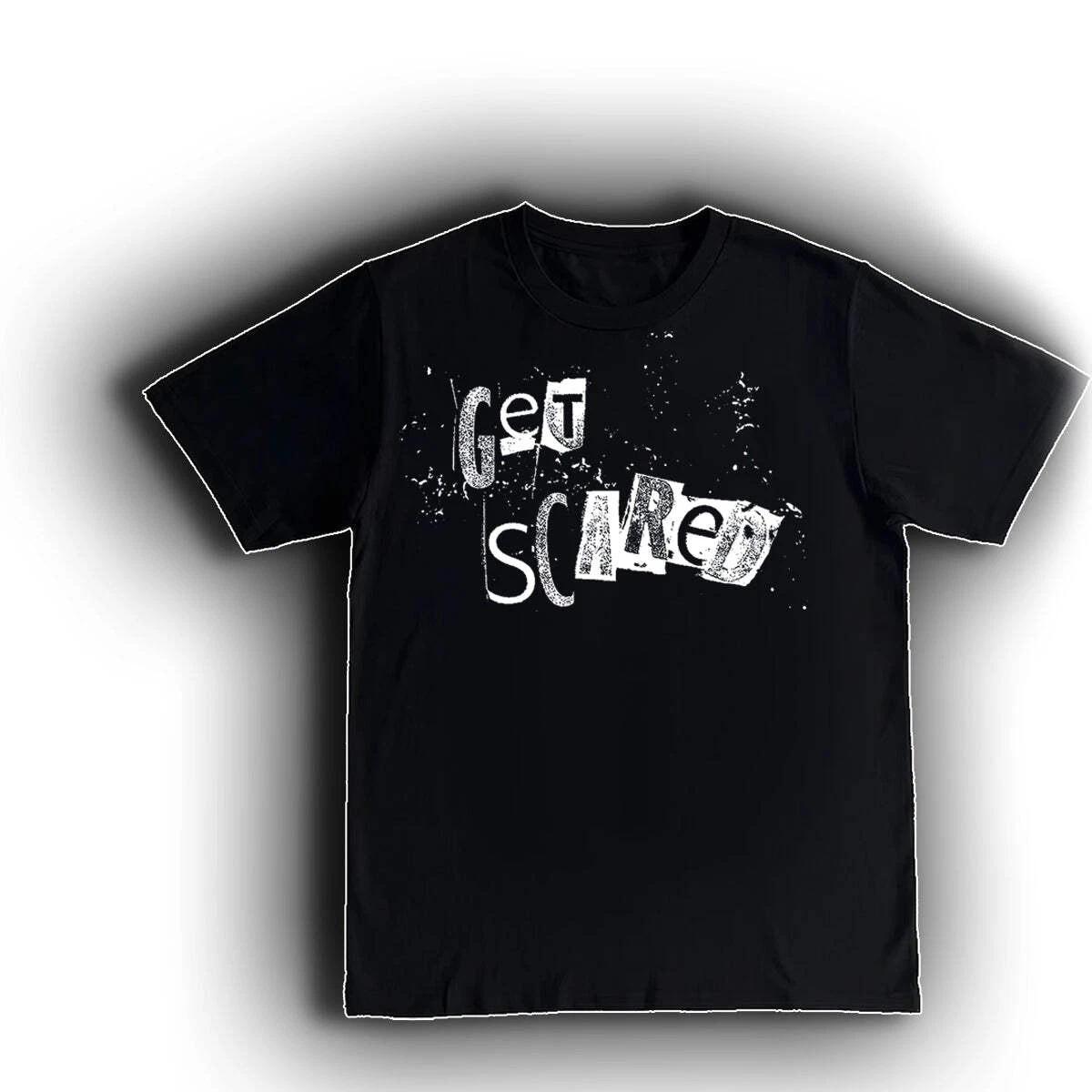 

Get Scared – Clippings Logo Punk Rock Band Graphic Tee Alternative Music SHIRT XL