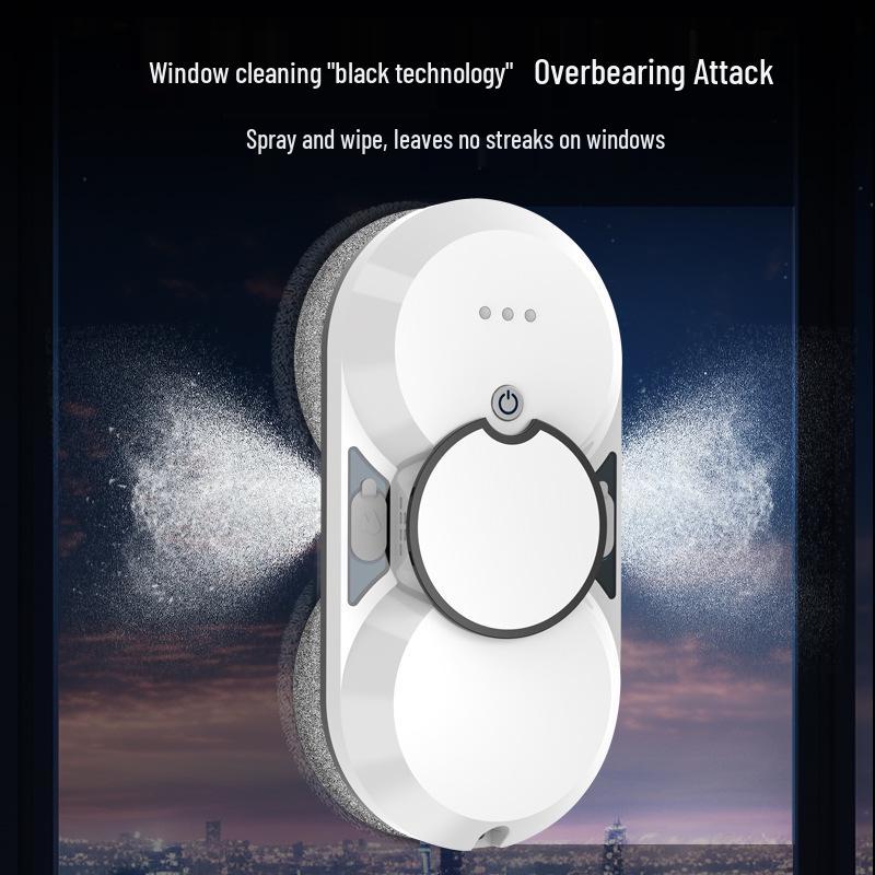 Smart Dual-Spray Automatic Window Cleaning Robot for Home