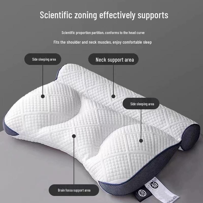 Orthopädisches Nackenschutzkissen - Nicht kollabierend, Gestrickter Feder samt Kern