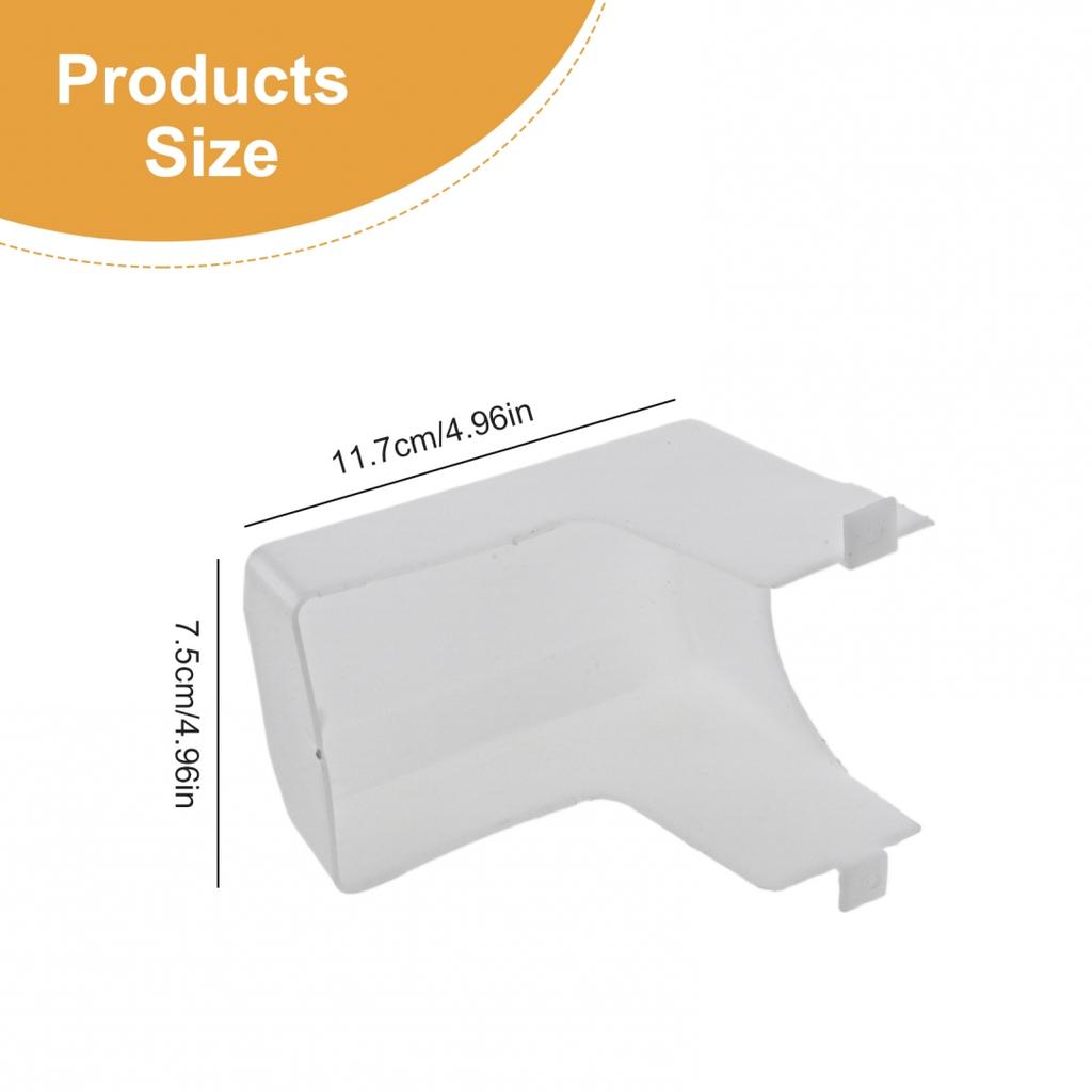 White Plastic Lens Cover for Kenmore Range Hoods Accurate Size and Design