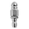 Sewer High-Pressure Nozzle 1/4 Inch Quick Connector Sewer Cleaning Nozzle Pipe Cleaner Rust-Proof Attachment for Plumbing Sewage