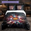 West Ham United Calcio Set Biancheria da Letto 3 Pezzi Morbido Set Copripiumino con Federe Set Decorazione Camera da Letto per la Casa
