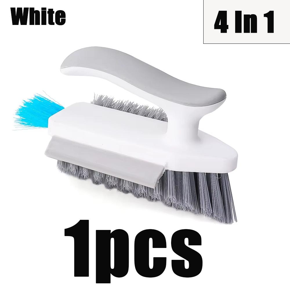 

1/2pcs 4 In 1 V-Shape Scrubber Brush For Kitchen Bathroom Tile Floor Gap Window Groove Wall Corner Toilet Brushes Cleaning Tools