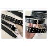Punk Star Eyelet Belt For Fashion Music Festival And Daily Wear PU Leather Design Waiststrap for Theme Party Gathering