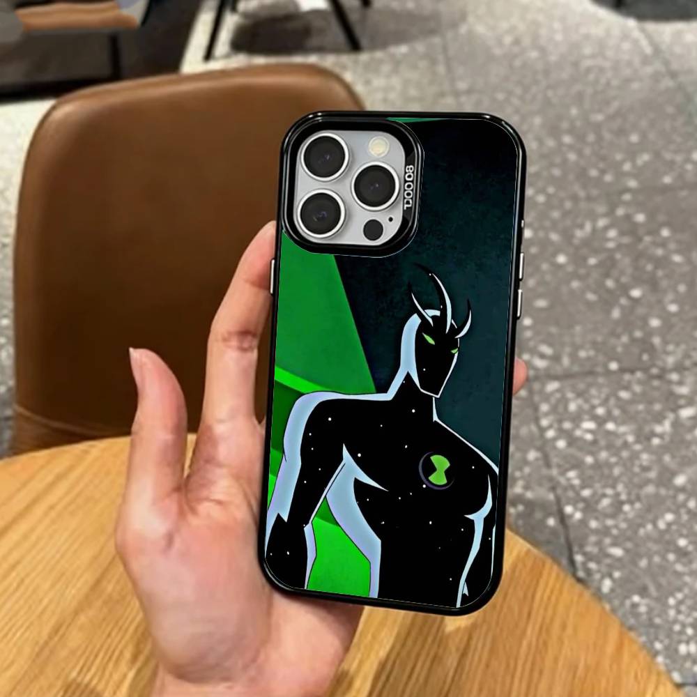 Ben 10 Ultimate Epic Battle Phone Case For iPhone17,16,15,14,13,12,11 Plus,Pro Max Colored Silver Plated Inside Cover