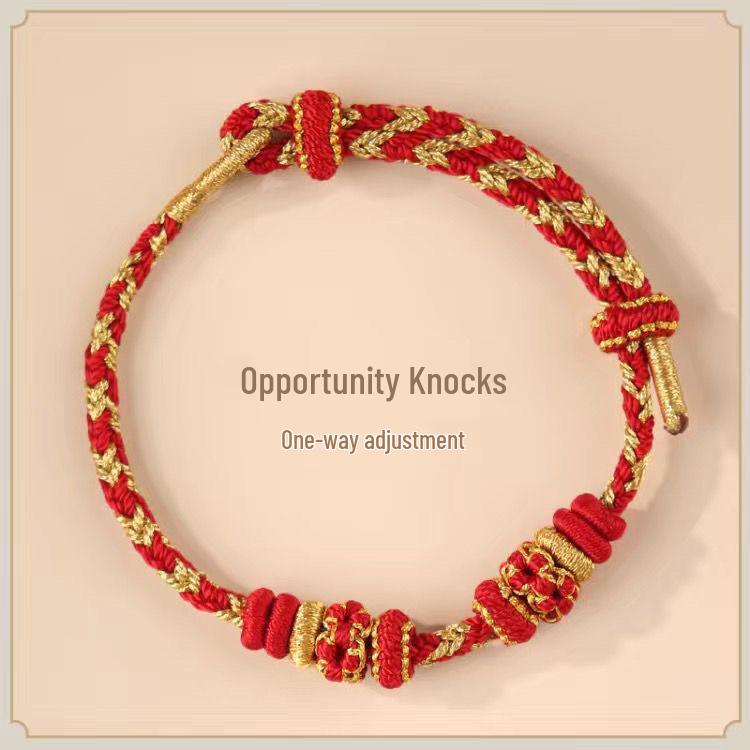 Handmade Dunhuang Color Pan Chang Knot Rope Jewelry Accessory for Men and Women