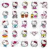 100 Hello Kitty Cartoon Stickers - Cute Decorations for Water Bottles & Phone Cases