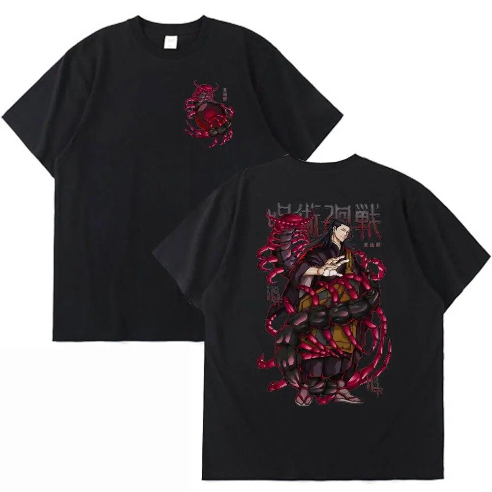 Anime Jujutsu Kaisen T Shirt unisex Satoru Gojo koszulka z nadrukiem graficznym z krótkim rękawem japońska koszulka unisexga bawełniana ponadgabarytowa koszulka unisex