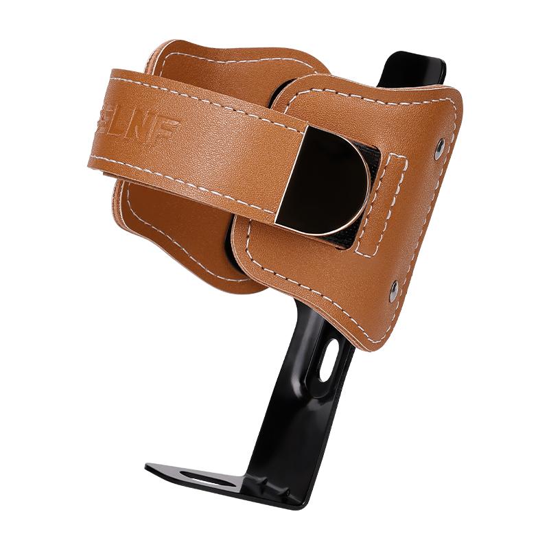 

ESLNF Bicycle Bottle Cage Retro Cowhide Aluminum Alloy Adjustable Width Water Cup Holder for Mountain Road Folding Bike