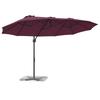 Sun Umbrella Bordeaux Red 372 X 198 X 243 Cm