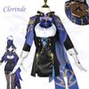 Ysir Impact Clorinde Cos Costume Double Pressure Game Play Costume Set Impact Fontaine Cosplay