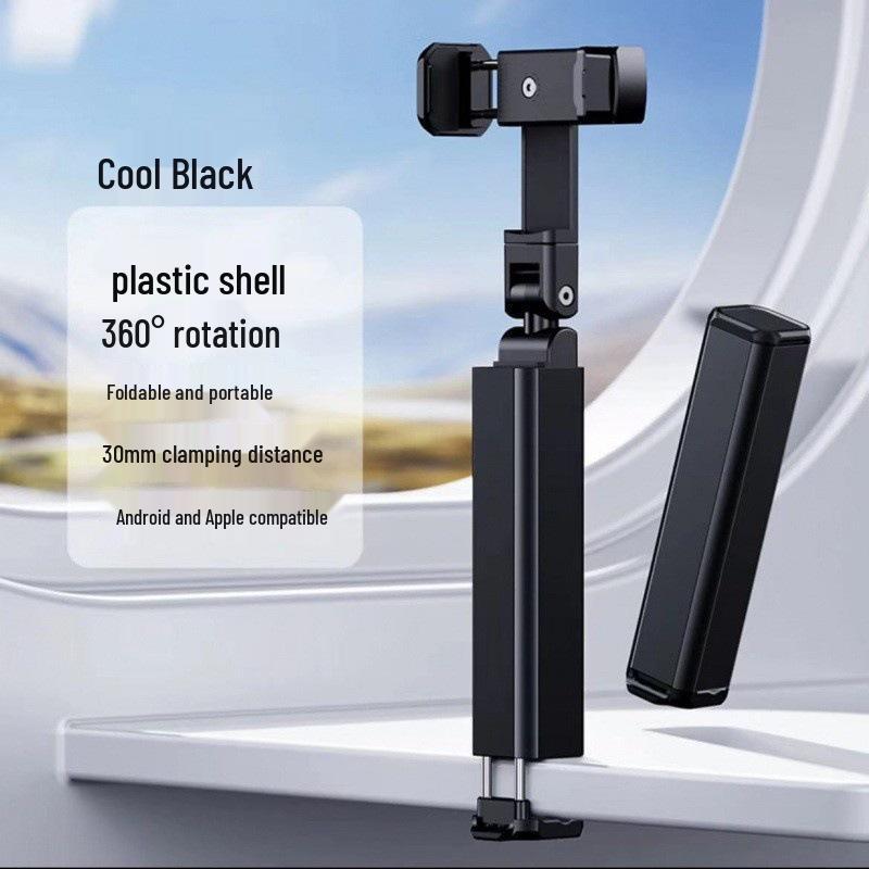 

Portable Folding Rotating Phone Holder with Telescopic Storage for Travel, Home, Airplane, and High-Speed Rail