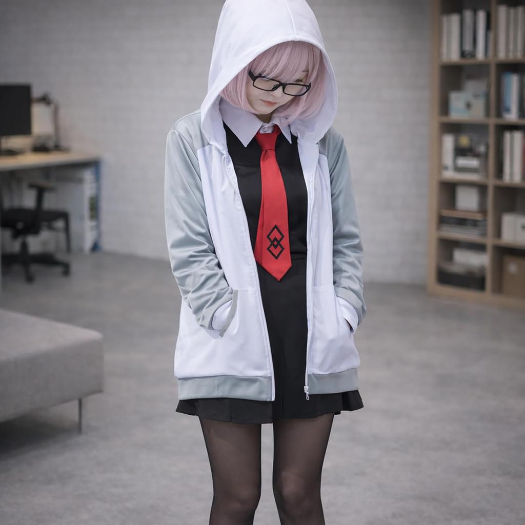 Mash Kyrielight Cosplay Kostümü ve Peruk Siparişi [Milky Time] Fate/Grand (XL)