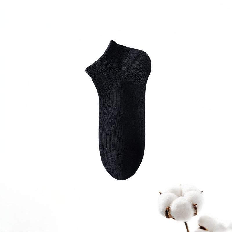 Men's Pure Cotton Anti-odor Summer Lightweight Breathable Short-Sleeved Anti-Bacterial Sport Sock