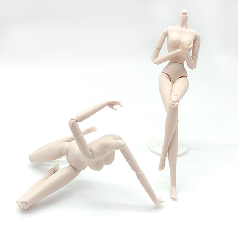 1/6 Doll Body Movable Jointed Nude For 30Cm High Jointed Doll Body  White Skin Doll Figure Model For Girl Toys