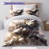 Gundam Dynamic Action Pose Bedding Set Anime Duvet Cover Polyester Soft Comforter Set -QJY