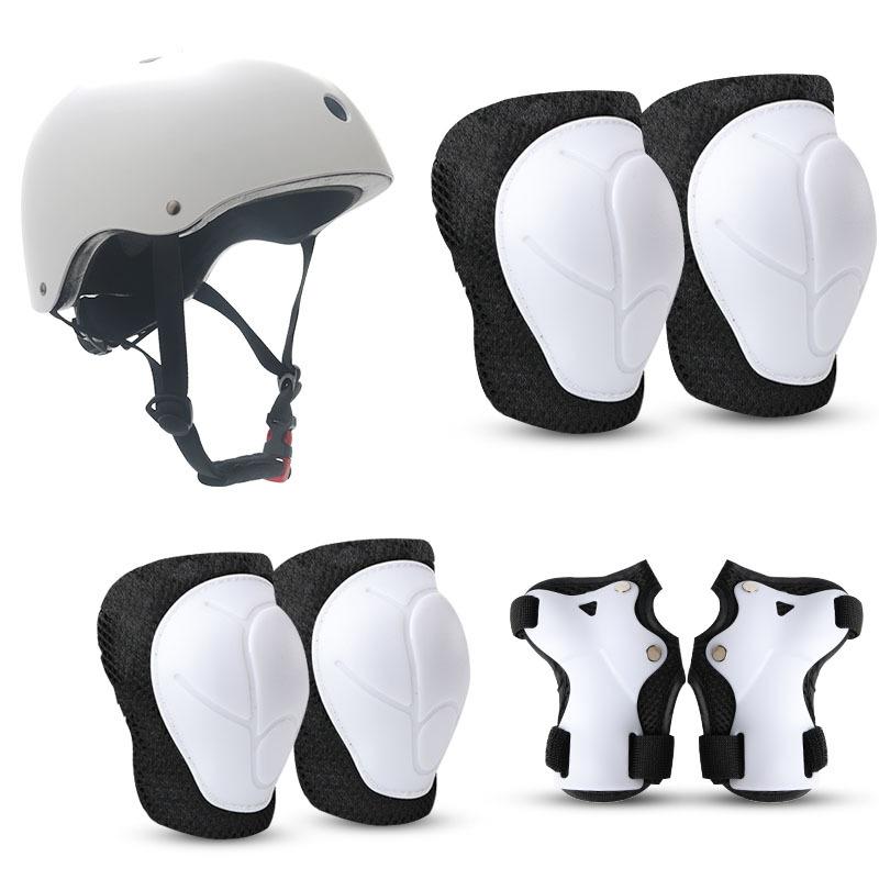 Children's Roller Skating Protective Gear Set Balance Car Skateboard Palm Pads Skating Knee Pads Elbow Pads Bicycle Seven-piece Hard Hat