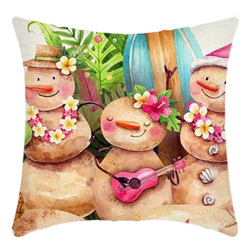 Christmas Nordic Style Santa Claus Pillowcase Home Sofa Cushion Car Cushion Cartoon Christmas Pillowcase