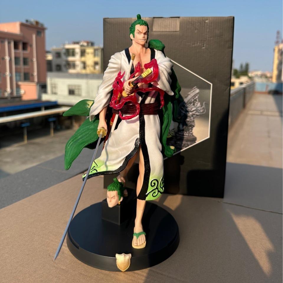 

32cm Anime One Piece Character Kimono Zoro Battle figure Model PVC Statue Doll Desktop Decoration Boy Christmas Gift