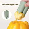 Food Grade Colored Pepper Corer Twist Pepper Core Remover Vegetable Coring Tool  Tomato