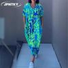 JPNTKYYWomen's Fashion Summer Spring Short Sleeve V-Neck Casual Dresses