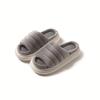Women's Memory Foam Fuzzy Slippers Open Toe House Shoes Faux Fur Indoor Outdoor Slippers Anti-Slip Winter Warm Comfortable Plush Slippers for Women