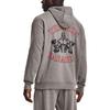Under Armour Graphic Print Sports Drawstring Hoodie Men Hoodies Gray 1373562-294