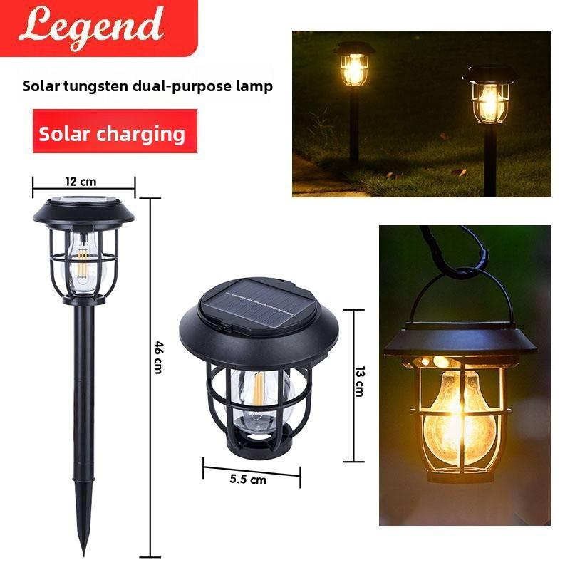Ecofriendly Solar Garden Lamp With Inductive Lighting For Yard Decor