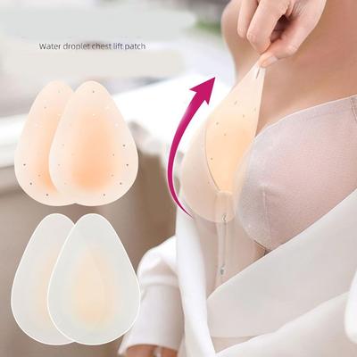 1pair Self-Adhesive Breast Enhancer Silicone Push Up Nipple Cover NEW Pushpads  Women