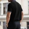 Men's Summer Casual Polo Shirt Short Sleeve Breathable Lightweight Soft Fabric Classic Fit Collared Button Placket