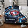 Bayern Munich Personalized Name Blanket Gift Personalized Blanket Durable Comfort Perfect for Couch Chair Sofa Livingroom Ideal for All Seasons