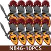 Château Médiéval Soldat Armée Blocs de Construction Château Militaire Corbeau Cheval Serpent Chevalier Guerrier Infanterie Accessoires Briques Jouets